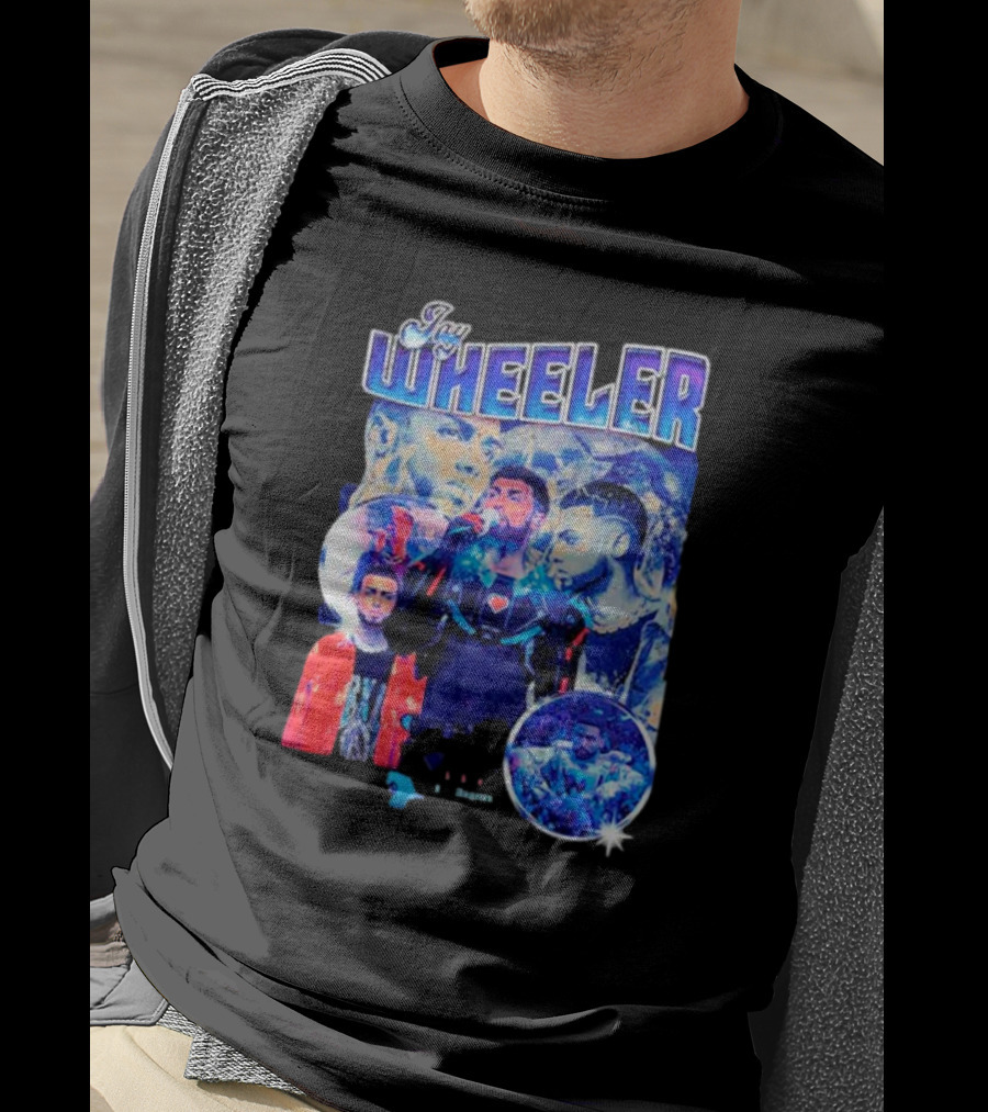 Jay Wheeler Multicolor Concert Collage And Portraits T-Shirt