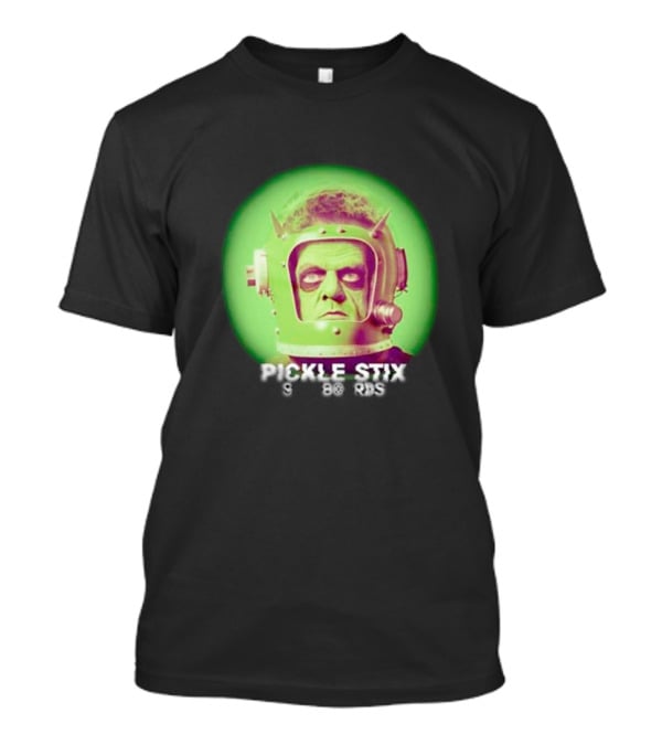 Pickle Stix Surfboards Spaceman Retro Sci-Fi Helmet T-Shirt