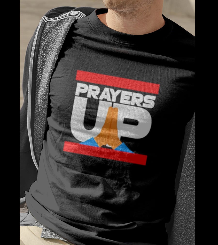 Prayers Up Hands Together T-Shirt