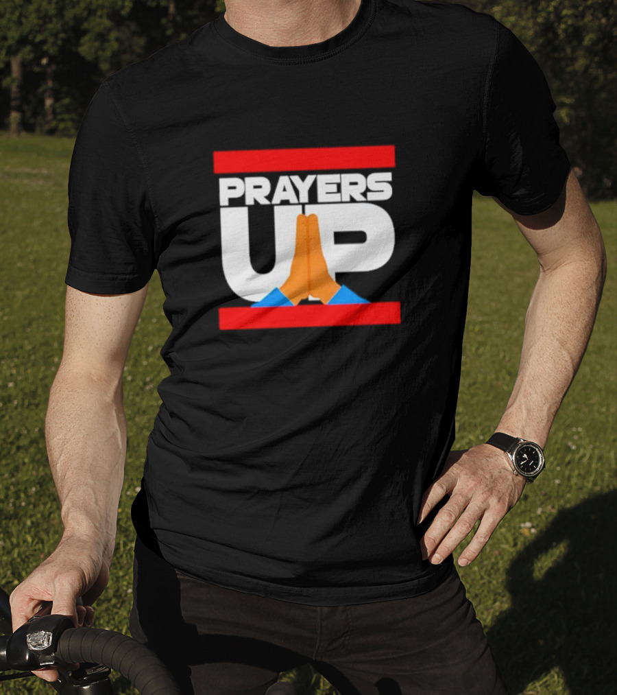 Prayers Up Hands Together T-Shirt