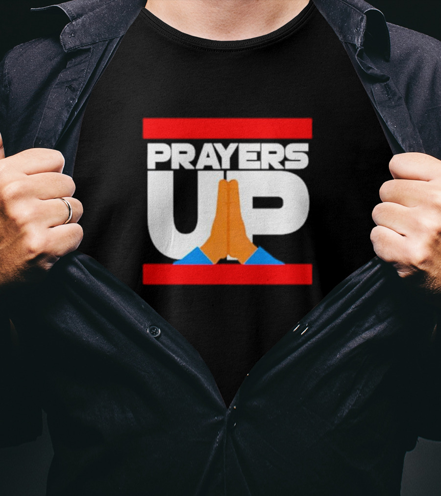 Prayers Up Hands Together T-Shirt