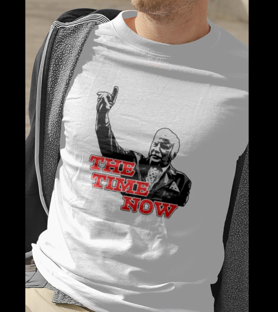 The Time Is Now Iconic Figure With Pointing Gesture T-Shirt