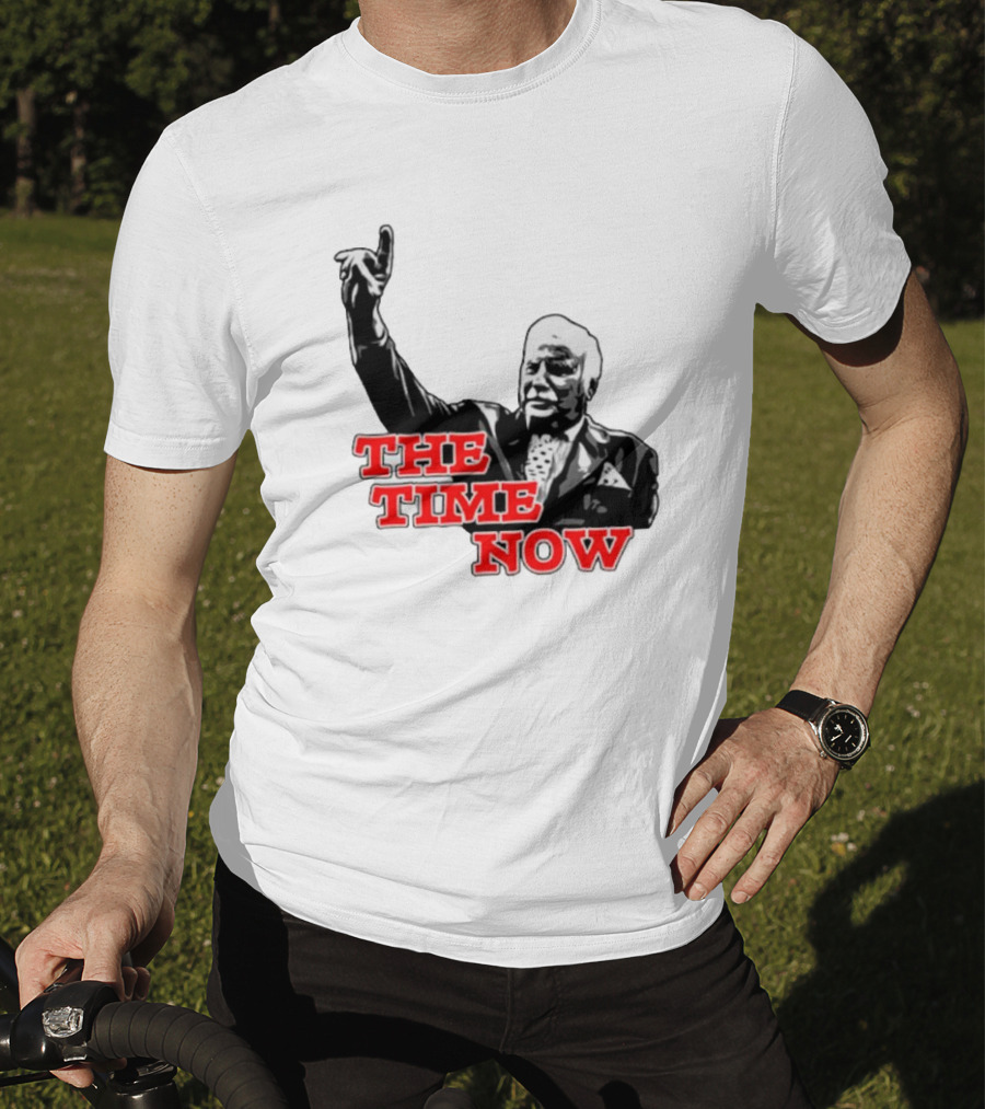 The Time Is Now Iconic Figure With Pointing Gesture T-Shirt