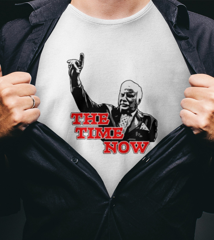 The Time Is Now Iconic Figure With Pointing Gesture T-Shirt