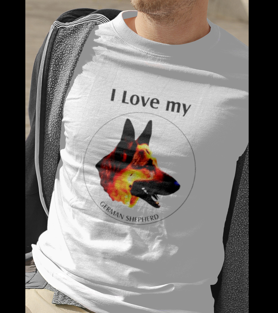 I Love My German Shepherd German Shepherd T-Shirt