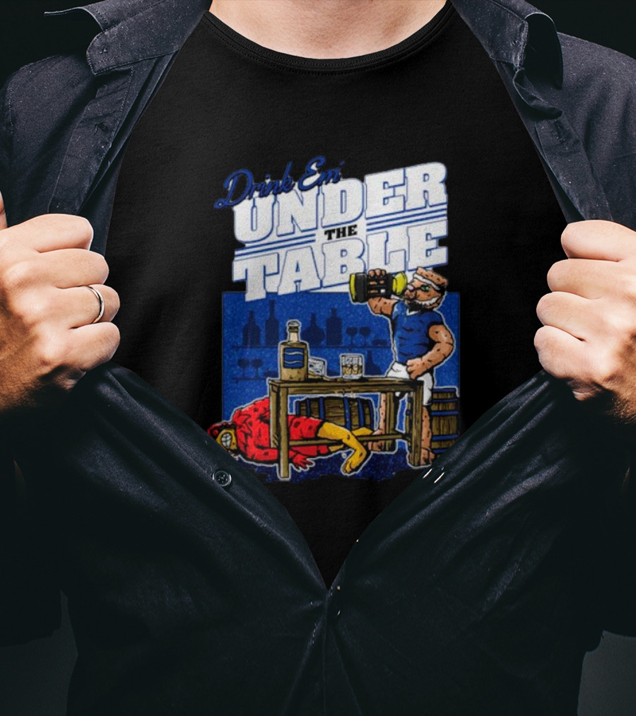 Kentucky Wildcats Vs. Louisville Cardinals Drink Em Under The Table T-Shirt