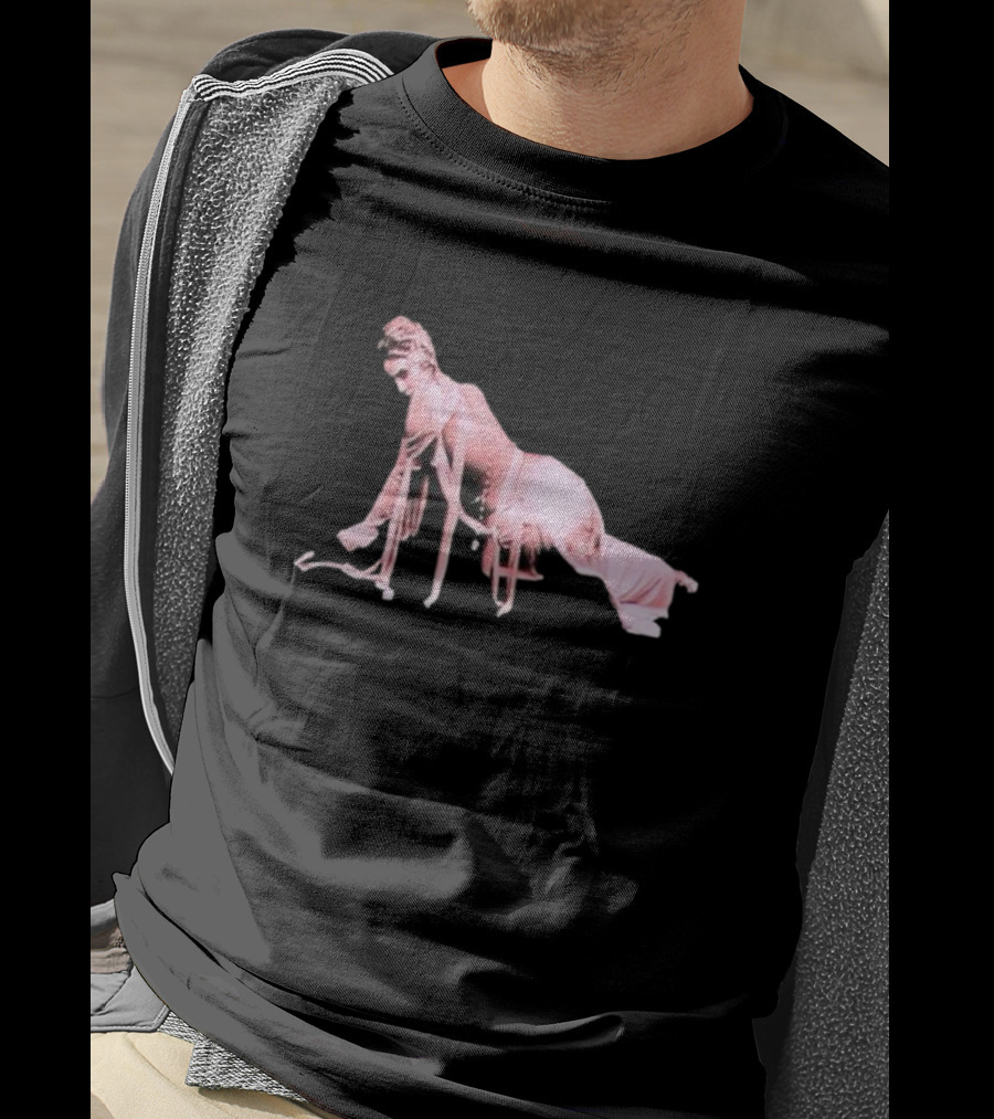 Alina Baraz Elegant Pink Silhouette Pose T-Shirt