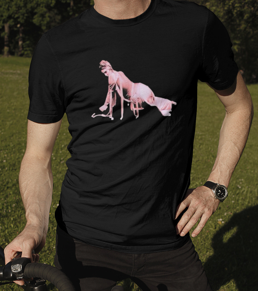 Alina Baraz Elegant Pink Silhouette Pose T-Shirt
