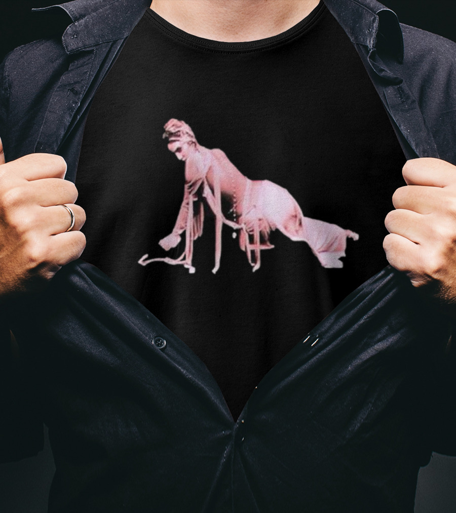 Alina Baraz Elegant Pink Silhouette Pose T-Shirt