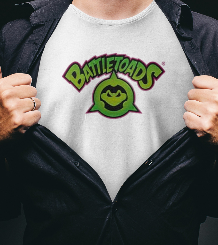 Battletoads Green Logo Frog Emblem T-Shirt
