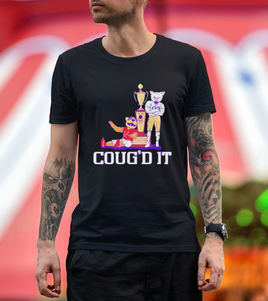 Washington Huskies vs. Washington State Cougars Coug’d It Rivalry Trophy Victory T-Shirt