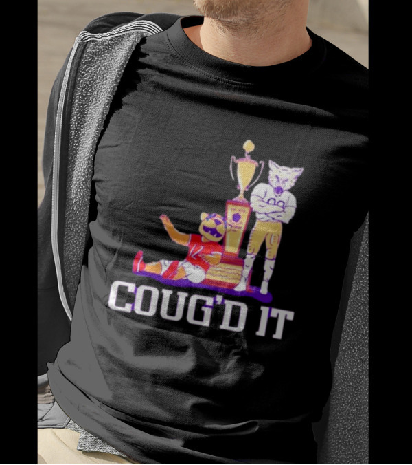 Washington Huskies Vs. Washington State Cougars Coug’d It Rivalry Trophy Victory T-Shirt
