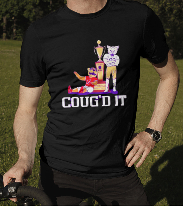 Washington Huskies Vs. Washington State Cougars Coug’d It Rivalry Trophy Victory T-Shirt