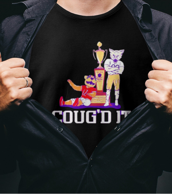 Washington Huskies Vs. Washington State Cougars Coug’d It Rivalry Trophy Victory T-Shirt