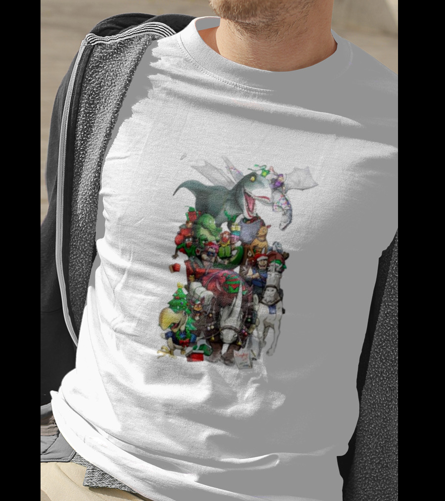 A Very Neebs Christmas Adventurous Dragon Holiday T-Shirt
