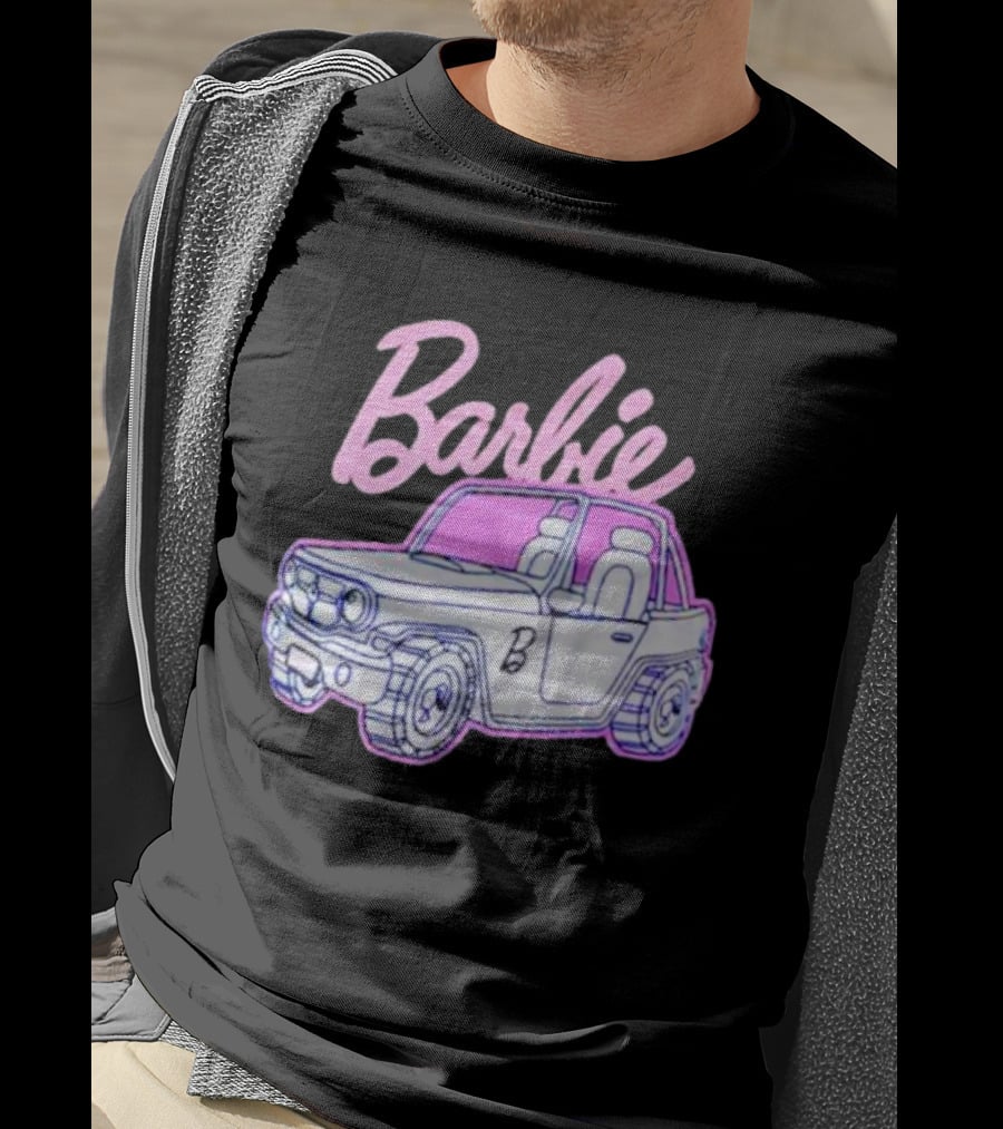 Barbie Beach Cruiser Car With Pink And White T-Shirt