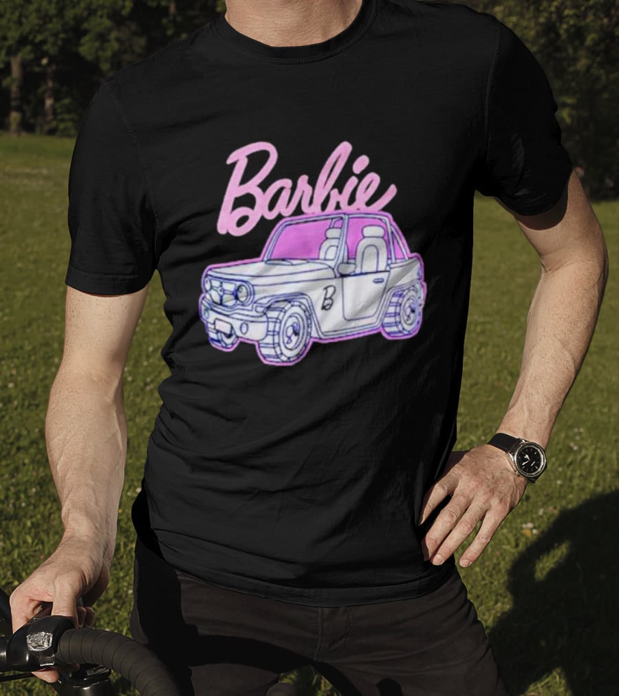 Barbie Beach Cruiser Car With Pink And White T-Shirt