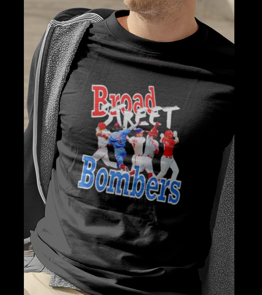 Philadelphia Phillies Broad Street Bombers Baseball Players T-Shirt