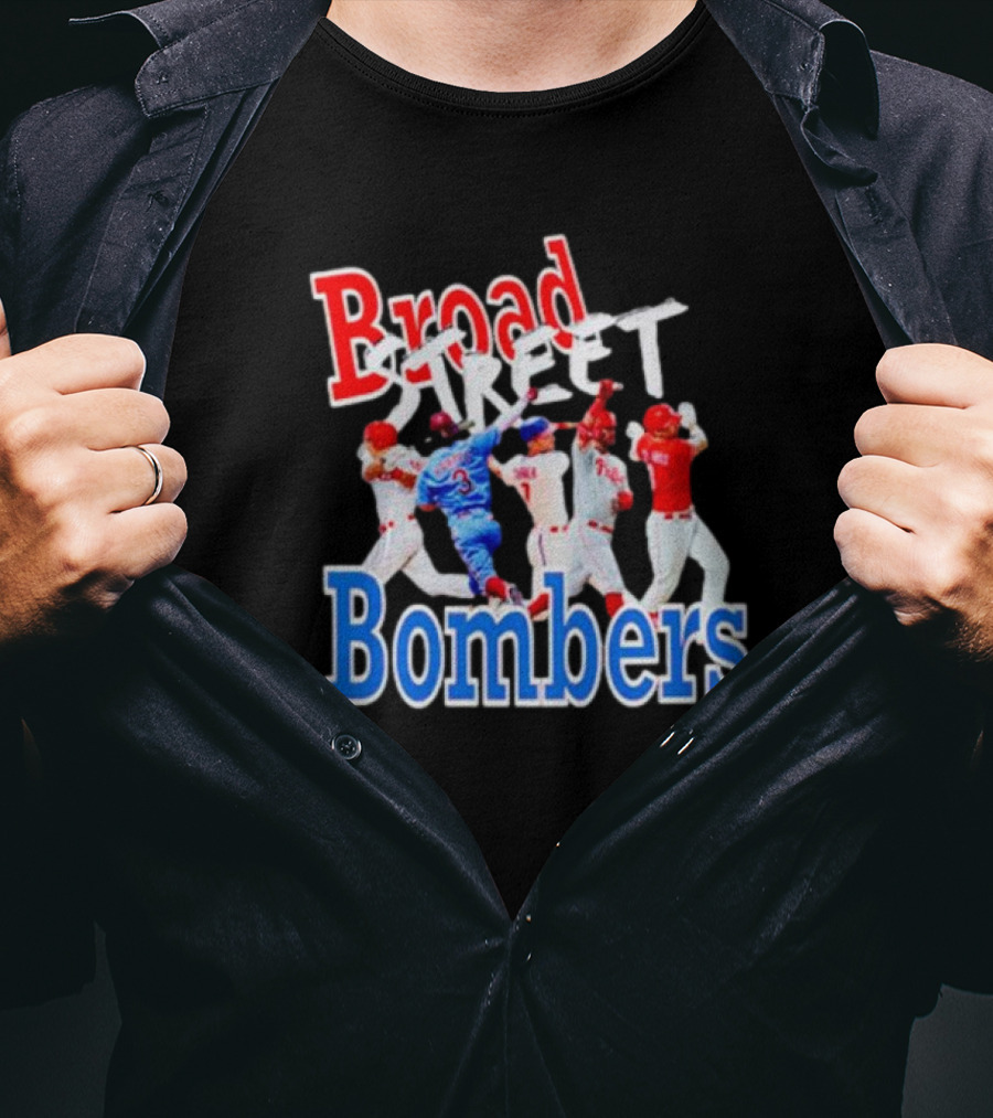 Philadelphia Phillies Broad Street Bombers Baseball Players T-Shirt