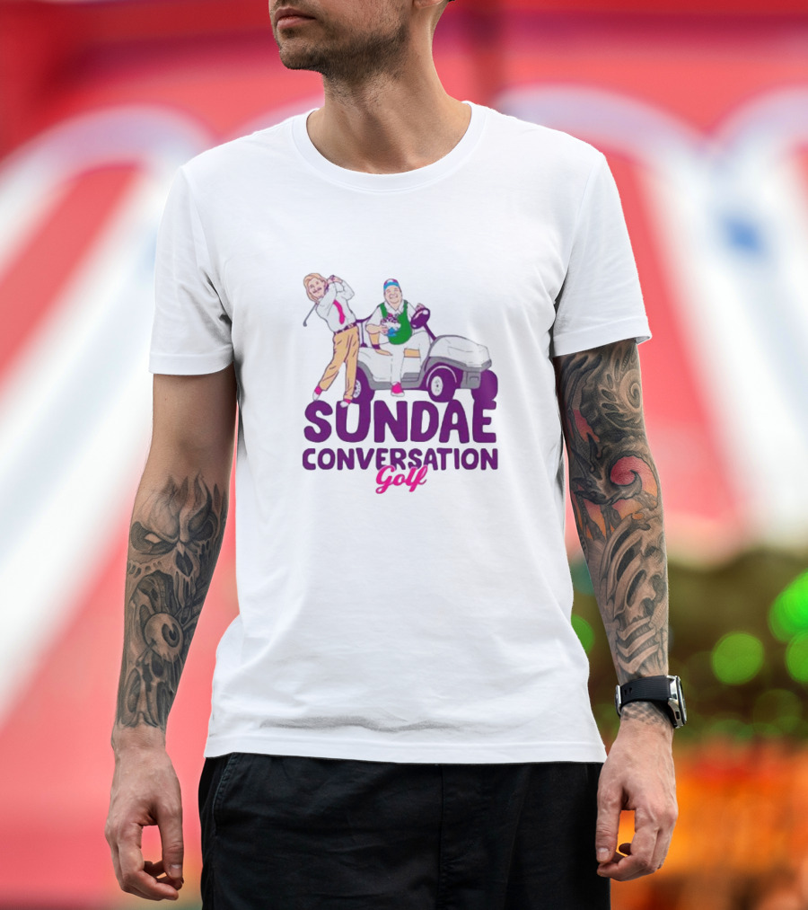 Sundae Conversation Golf Cart Humor T-Shirt