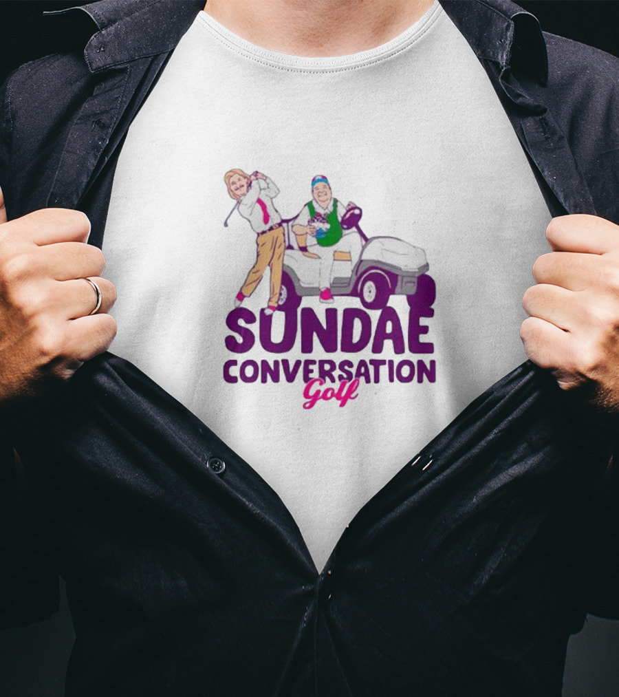 Sundae Conversation Golf Cart Humor T-Shirt