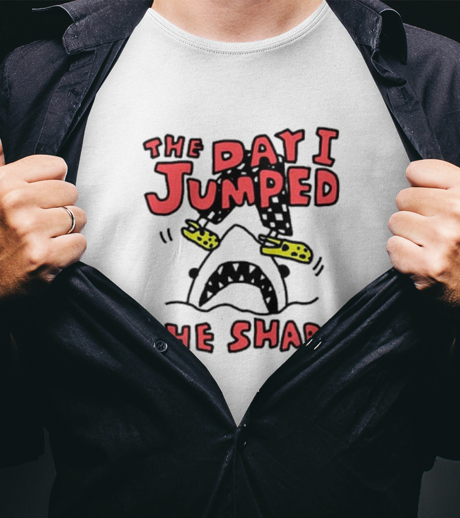 The Day I Jumped The Shark With Diving Fins T-Shirt