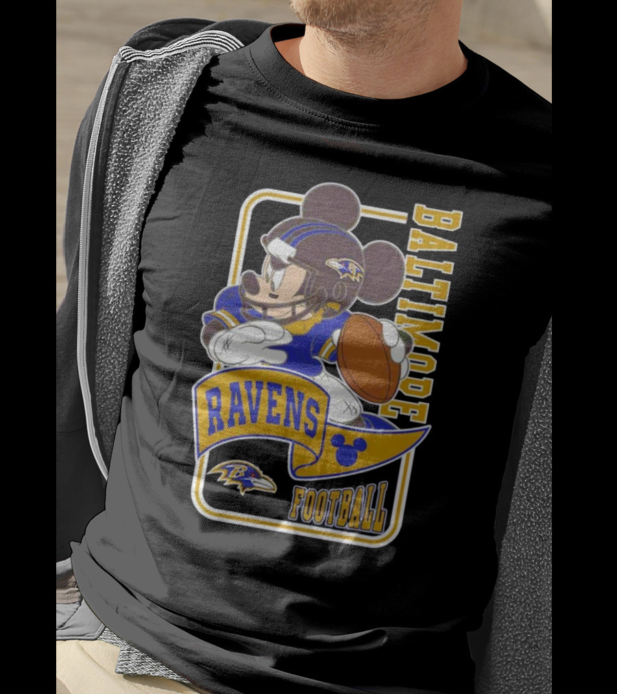 Baltimore Ravens Football Mickey Disney T-Shirt