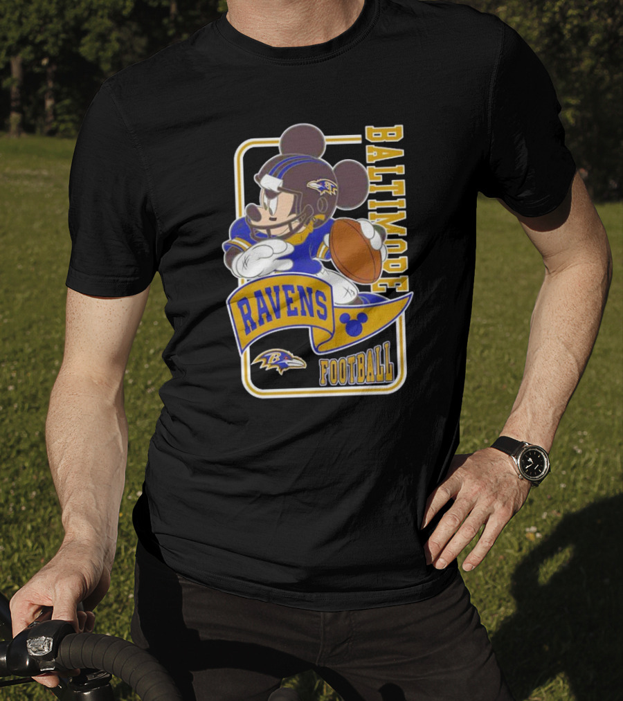 Baltimore Ravens Football Mickey Disney T-Shirt