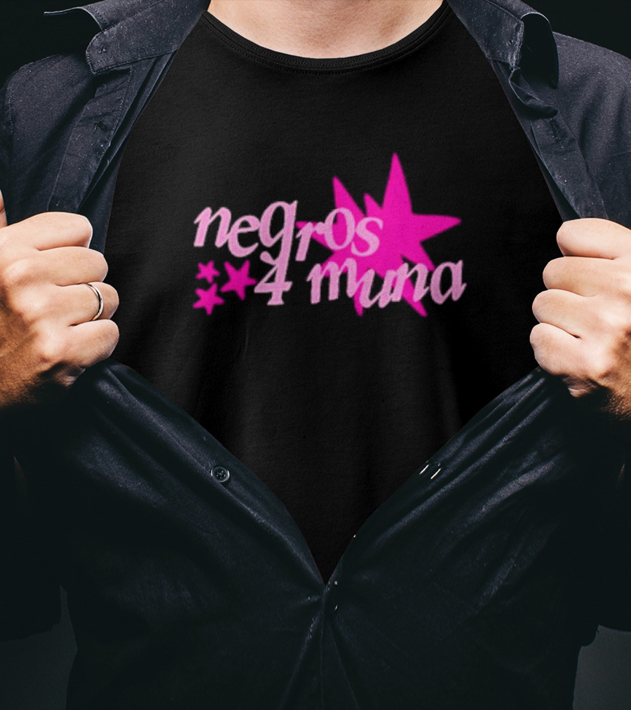 Negros 4 Muna Pink Stars T-Shirt