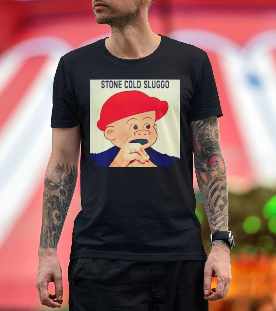 STONE COLD SLUGGO RED HAT CHARACTER HAND GESTURE T-Shirt