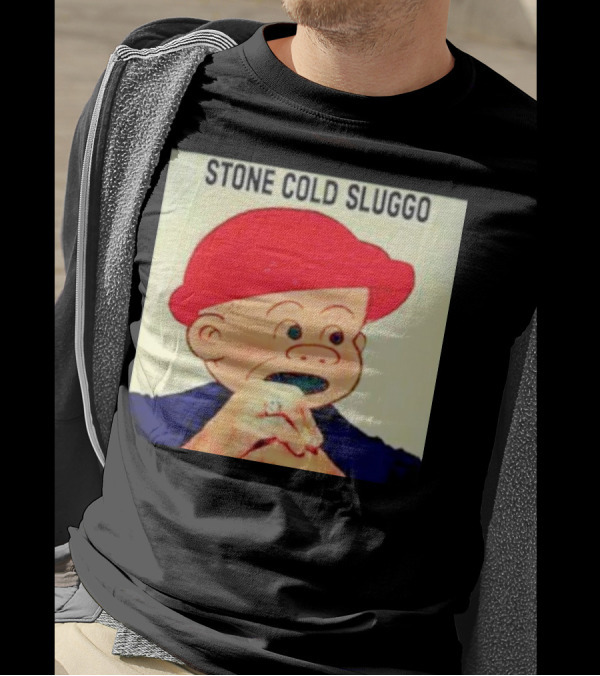 STONE COLD SLUGGO RED HAT CHARACTER HAND GESTURE T-Shirt