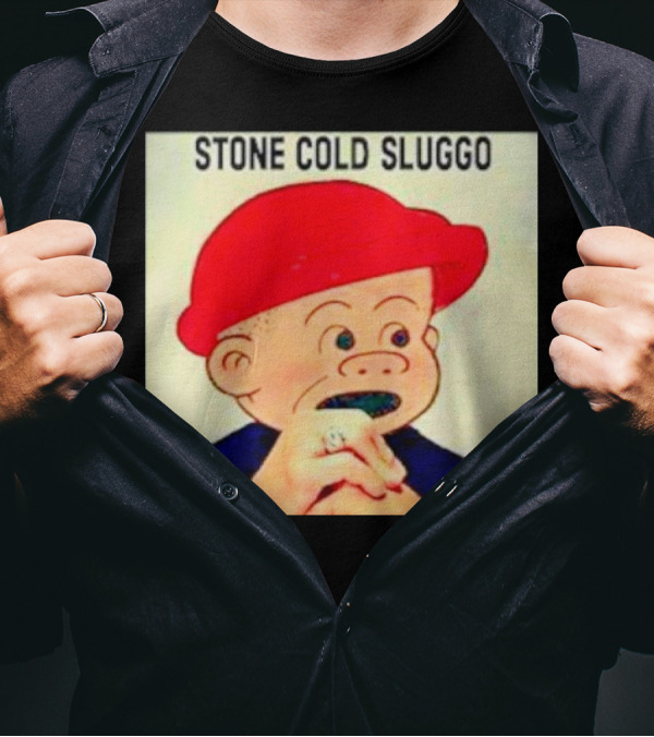 STONE COLD SLUGGO RED HAT CHARACTER HAND GESTURE T-Shirt