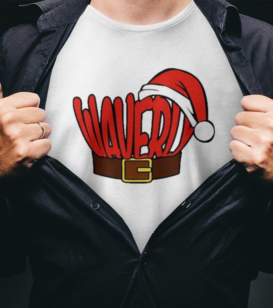 Waverly Christmas Santa Hat With Belt T-Shirt