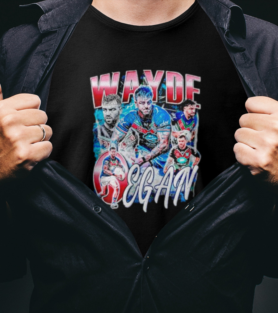 Wayde Egan New Zealand Warriors Rugby T-Shirt