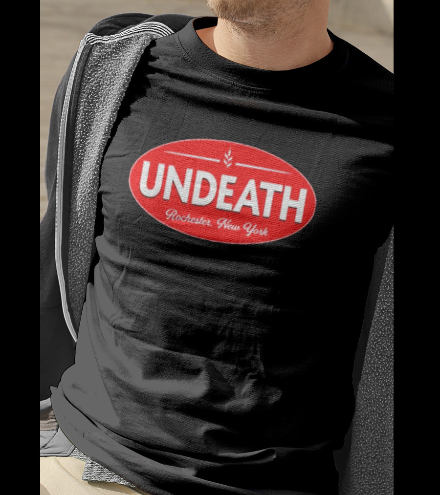 UNDEATH Rochester New York Red Oval Emblem T-Shirt
