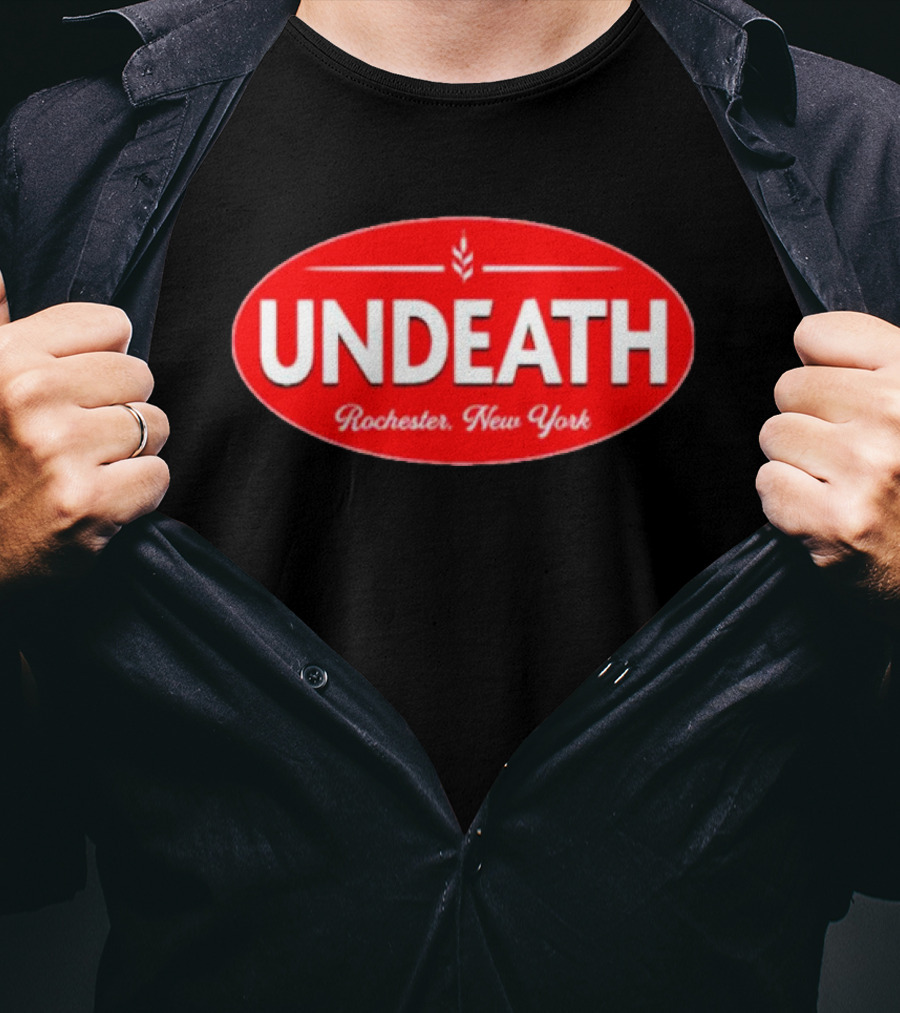 UNDEATH Rochester New York Red Oval Emblem T-Shirt