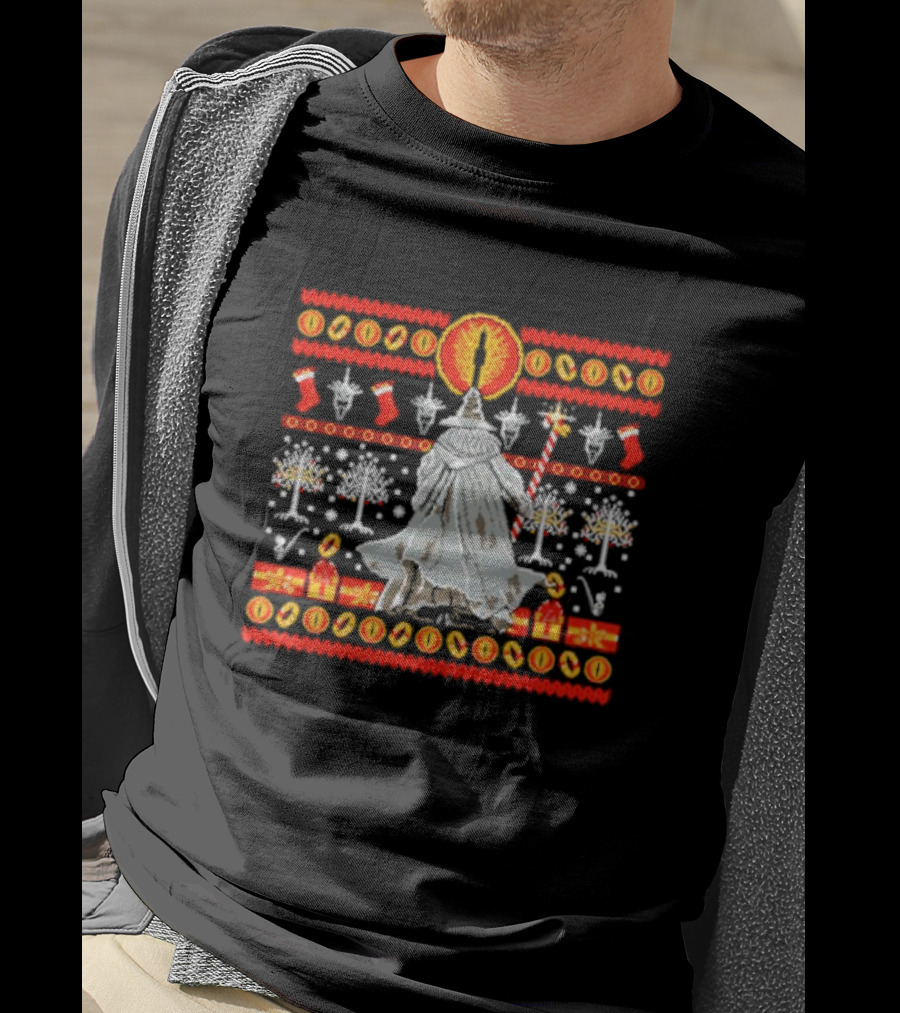 Gandalf Eye Tree Holiday T-Shirt