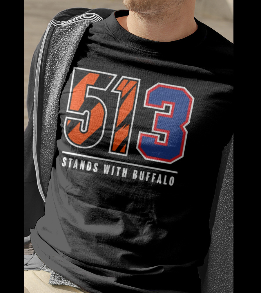 Bengals 513 Stands With Buffalo Football Solidarity T-Shirt