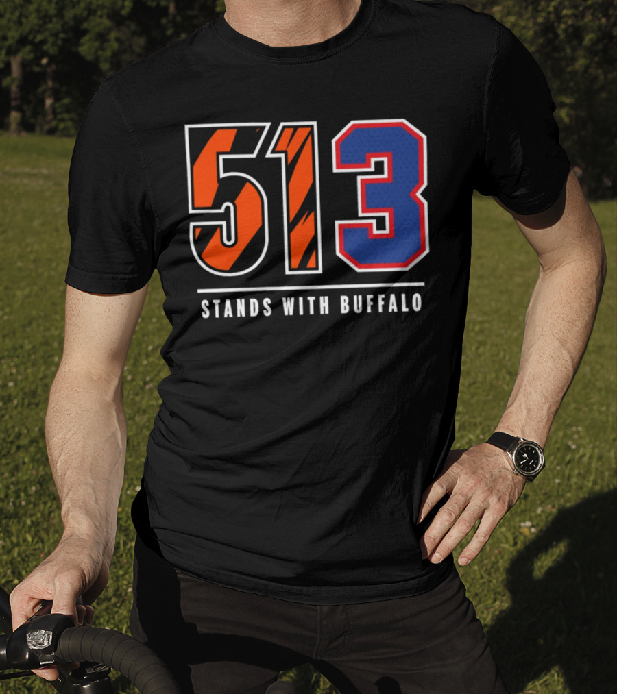 Bengals 513 Stands With Buffalo Football Solidarity T-Shirt