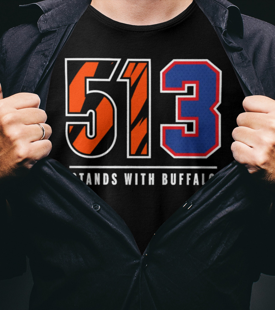 Bengals 513 Stands With Buffalo Football Solidarity T-Shirt