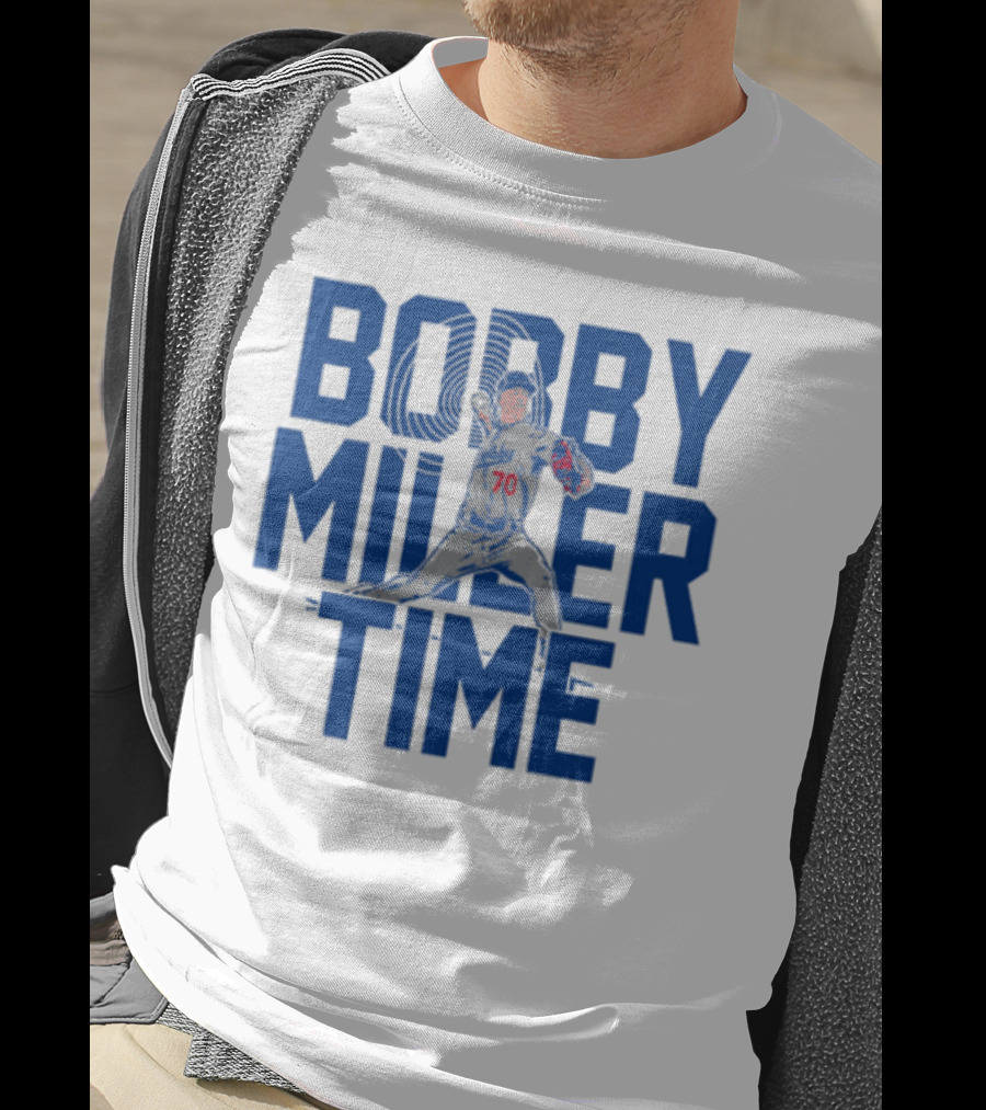 Bobby Miller Time Baseball Player Number 70 Dodgers Pitcher T-Shirt
