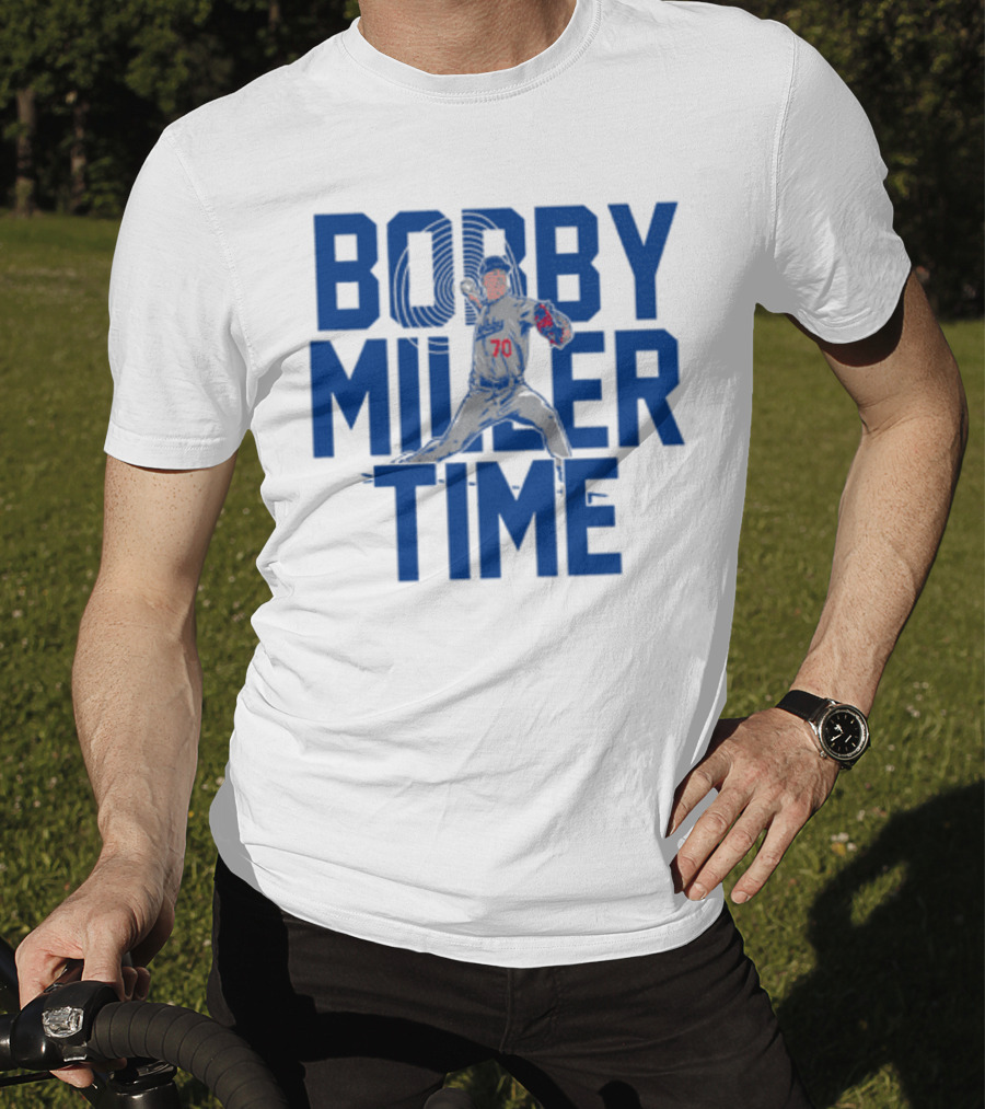 Bobby Miller Time Baseball Player Number 70 Dodgers Pitcher T-Shirt