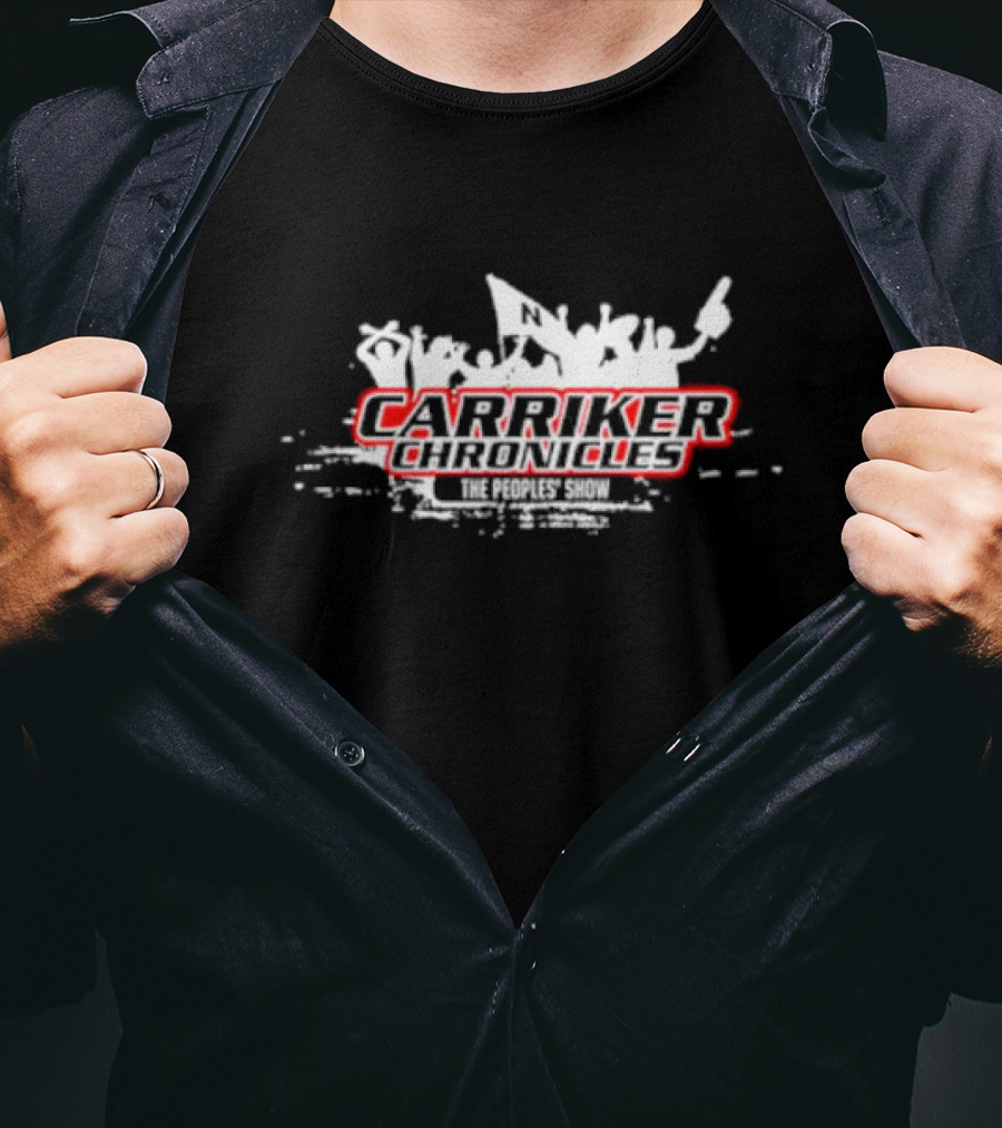 Carriker Chronicles The People's Show Crowd Silhouette With Red Highlights T-Shirt