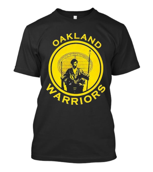 Oakland Warriors Huey Newton Chair Emblem T-Shirt