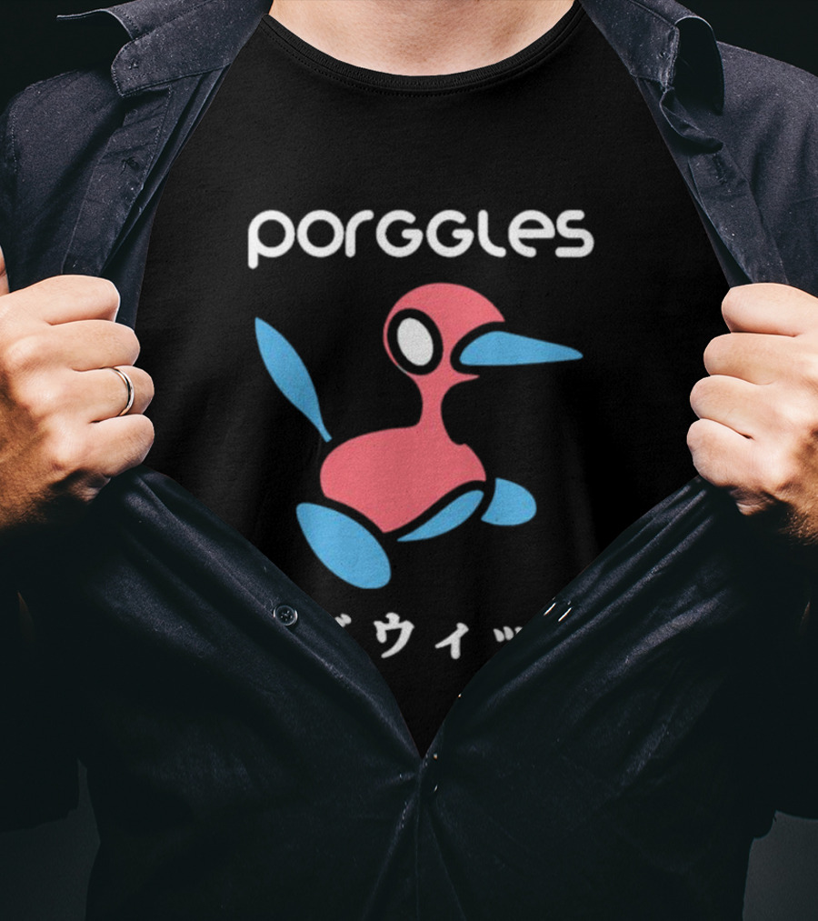 Porggles Ludwig Parody Pink Blue Bird T-Shirt