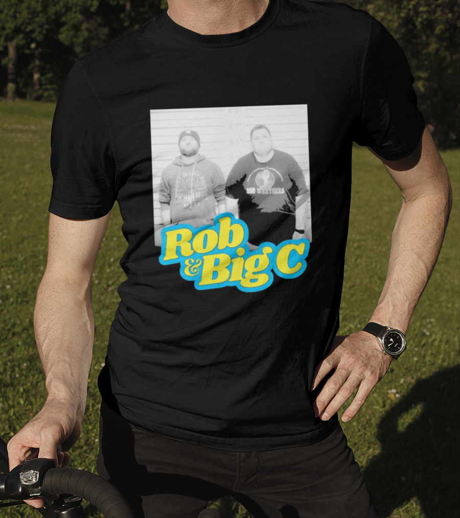 Rob And Big C Bob Wrestlers Mugshot T-Shirt