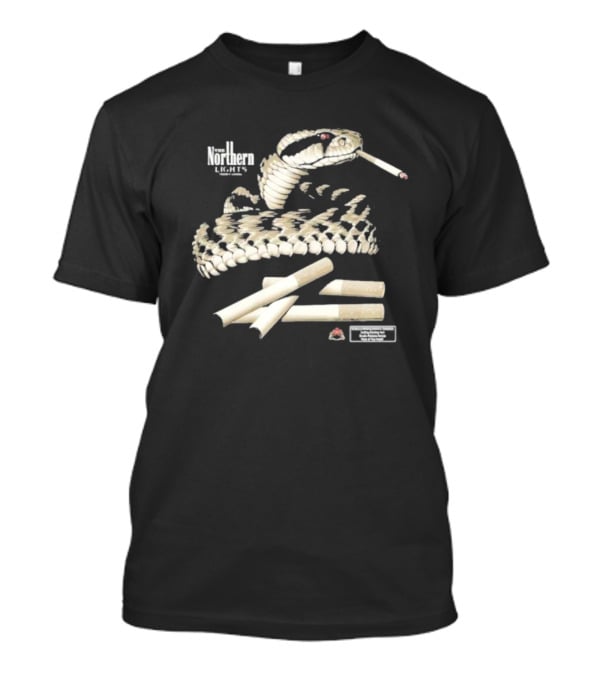 Northern Lights Snake With Smoking T-Shirt