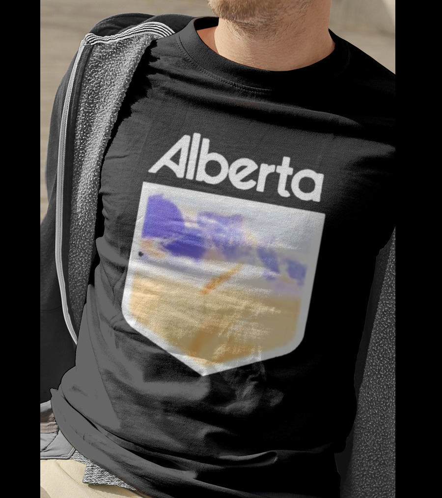 Alberta Mountain Scenic Shield Vitamin Deer Alberta Life T-Shirt