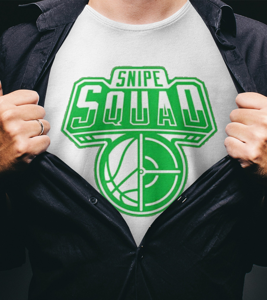 Boston Celtics Snipe Squad Basketball Crosshair T-Shirt