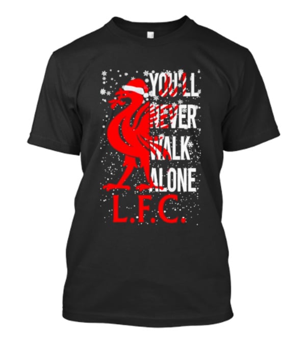 Liverpool Santa You'll Never Walk Alone L.F.C. Christmas T-Shirt